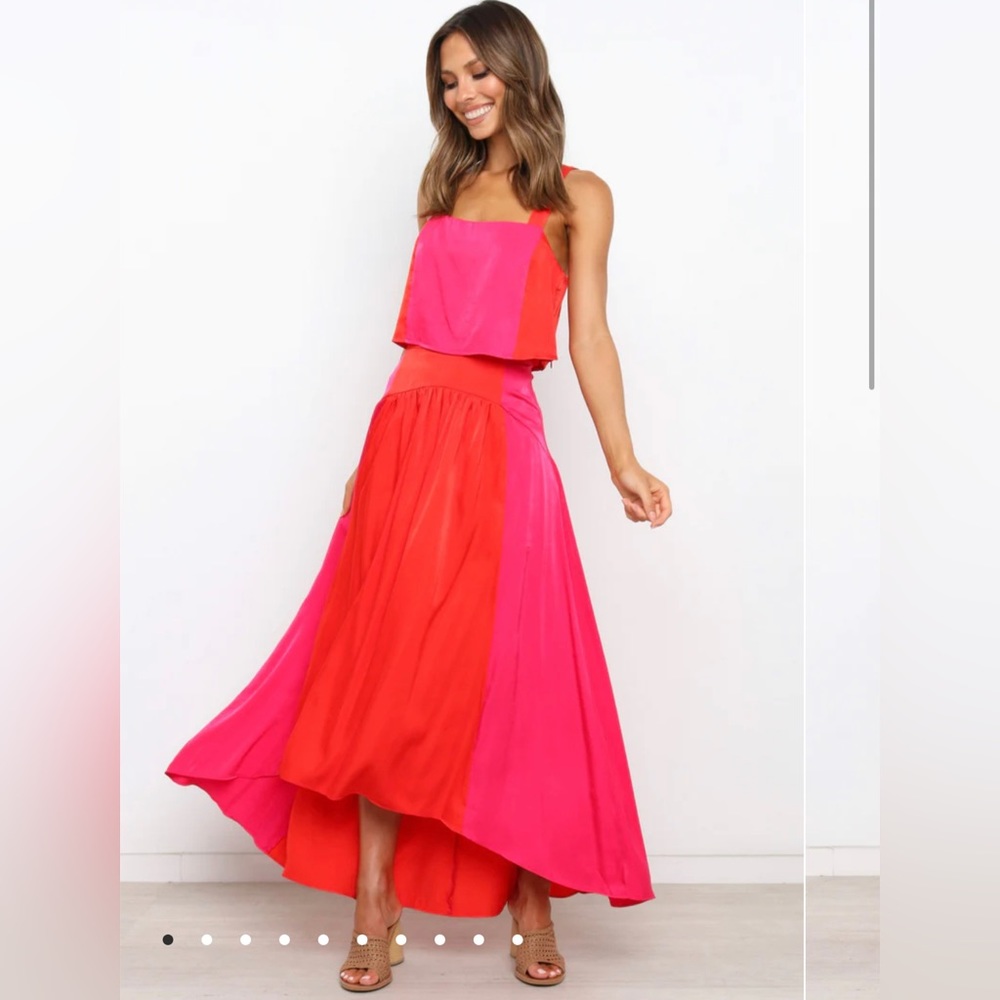 Petal and Pup Lula Set in Pink and Red